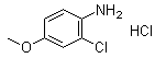 2-Chloro-4-methoxybenzenamine hydrochloride molecular structure (CAS 5407-52-3)