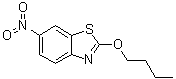 2-丁氧基-6-硝基苯并噻唑分子结构 (CAS 5407-58-9)