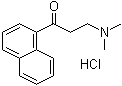 3-二甲基氨基-1-(萘-1-基)-1-丙酮盐酸盐分子结构 (CAS 5409-58-5)