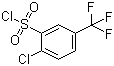 2-氯-5-(三氟甲基)苯磺酰氯分子结构 (CAS 54090-08-3)