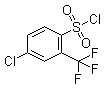 structure of CAS# 54090-42-5, 4-Chloro-2-(trifluoromethyl)benzenesulfonyl chloride;2-Trifluoromethyl-4-chlorobenzenesulfonyl chloride