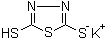 2,5-Dimercapto-1,3,4-thiadiazole monopotassium salt molecular structure (CAS 54092-09-0)