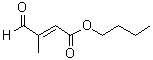 (E)-3-甲基-4-氧代-2-丁烯酸丁酯分子结构 (CAS 54145-95-8)