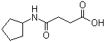 结构式 CAS# 541537-57-9, 4-(环戊基氨基)-4-氧代丁酸