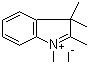 1,2,3,3-四甲基-3H-吲哚鎓碘化物分子结构 (CAS 5418-63-3)