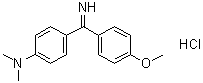4-[Imino(4-methoxyphenyl)methyl]-N,N-dimethylbenzenamine monohydrochloride molecular structure (CAS 5419-90-9)