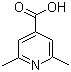 结构式 CAS# 54221-93-1, 2,6-二甲基-4-吡啶甲酸