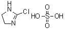 2-氯-4,5-二氢-1H-咪唑硫酸盐分子结构 (CAS 54255-12-8)
