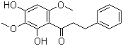 结构式 CAS# 54299-52-4, 1-(2,4-二羟基-3,6-二甲氧基苯基)-3-苯基-1-丙酮