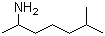 1,5-二甲基己胺分子结构 (CAS 543-82-8)