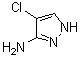 结构式 CAS# 54301-34-7, 3-氨基-4-氯-1H-吡唑