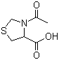 structure of CAS# 54323-50-1, N-Acetyl-L-thioproline;3-Acetylthiazolidine-4-carboxylic acid; (R)-3-Acetyl-1,3-thiazolidine-4-carboxylic acid