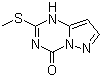 2-(甲硫基)吡唑并[1,5-a]-1,3,5-三嗪-4-酮分子结构 (CAS 54346-18-8)
