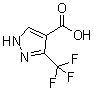 结构式 CAS# 543739-84-0, 3-(三氟甲基)-1H-吡唑-4-羧酸