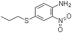 structure of CAS# 54393-89-4, 2-Nitro-4-(propylthio)aniline