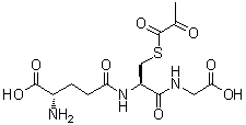 N-[S-(1,2-Dioxopropyl)-N-L-gamma-glutamyl-L-cysteinyl]glycine molecular structure (CAS 54398-03-7)