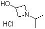 structure of CAS# 54431-32-2, 1-Isopropylazetidin-3-ol hydrochloride;1-(1-Methylethyl)-3-azetidinol hydrochloride