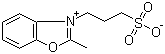 3-(2-Methyl-1,3-benzoxazol-3-ium-3-yl)-1-propanesulfonate molecular structure (CAS 54443-97-9)