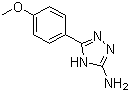 结构式 CAS# 54464-14-1, 5-(4-甲氧基苯基)-4H-1,2,4-三唑-3-胺