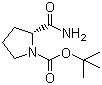 N-Boc-D-Prolinamide molecular structure (CAS 54503-10-5)