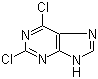 2,6-二氯嘌呤分子结构 (CAS 5451-40-1)