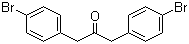 structure of CAS# 54523-47-6, 1,3-Bis(4-bromophenyl)propanone;1,3-Bis(4-bromophenyl)-2-propanone; 1,3-Bis(4-bromophenyl)acetone;  4,4'-Dibromodibenzyl ketone