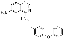 N4-[2-(4-Phenoxyphenyl)ethyl]-4,6-quinazolinediamine molecular structure (CAS 545380-34-5)