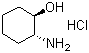 反式-2-氨基环己醇盐酸盐分子结构 (CAS 5456-63-3)