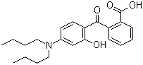 structure of CAS# 54574-82-2, 2-[4-(Dibutylamino)-2-hydroxybenzoyl]benzoic acid