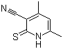 结构式 CAS# 54585-47-6, 4,6-二甲基-3-氰基吡啶-2(1H)-硫酮