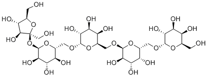 structure of CAS# 546-62-3, Verbascose;(2S,3R,4S,5R,6R)-2-[[(2R,3R,4S,5R,6S)-6-[[(2R,3R,4S,5R,6S)-6-[[(2R,3S,4S,5R,6R)-6-[(2S,3S,4S,5R)-3,4-dihydroxy-2,5-bis(hydroxymethyl)oxolan-2-yl]oxy-3,4,5-trihydroxyoxan-2-yl]methoxy]-3,4,5-trihydroxyoxan-2-yl]methoxy]-3,4,5-trihydroxyoxan-2-yl]methoxy]-6-(hydroxymethyl)oxane-3,4,5-triol