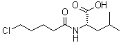 N-(5-Chloro-1-oxopentyl)-L-leucine molecular structure (CAS 5464-41-5)
