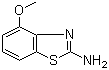 2-氨基-4-甲氧基苯并噻唑分子结构 (CAS 5464-79-9)