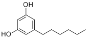 5-己基-1,3-苯二酚分子结构 (CAS 5465-20-3)
