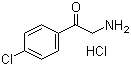 2-Amino-1-(4-chlorophenyl)ethanone hydrochloride molecular structure (CAS 5467-71-0)