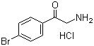 structure of CAS# 5467-72-1, 2-Amino-4'-bromoacetophenone hydrochloride;2-Amino-1-(4-bromophenyl)ethan-1-one hydrochloride; 2-Amino-1-(4-bromophenyl)ethanone hydrochloride; N-p-Bromophenacylamine hydrochloride; alpha-Amino-p-bromoacetophenone hydrochloride