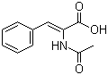 结构式 CAS# 5469-45-4, DL-N-乙酰氨基肉桂酸; alpha-乙酰氨基肉桂酸