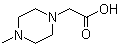 结构式 CAS# 54699-92-2, (4-甲基-1-哌嗪基)乙酸