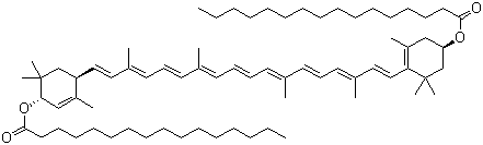 结构式 CAS# 547-17-1, 堆心菊素; 土木香素; 叶黄素二棕榈酸酯