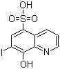 7-碘-8-羟基喹啉-5-磺酸分子结构 (CAS 547-91-1)