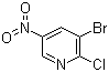 structure of CAS# 5470-17-7, 2-Chloro-3-bromo-5-nitropyridine;3-Bromo-2-chloro-5-nitropyridine
