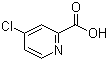 结构式 CAS# 5470-22-4, 4-氯-2-吡啶甲酸