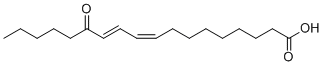 13-keto-9Z,11E-octadecadienoic acid molecular structure (CAS 54739-30-9)