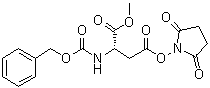 structure of CAS# 54743-84-9, O-(2,5-Dioxo-1-pyrrolidinyl)-4-oxo-N-[(phenylmethoxy)carbonyl]-L-homoserine methyl ester