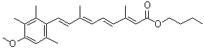 9-(4-Methoxy-2,3,6-trimethylphenyl)-3,7-dimethyl-2,4,6,8-nonatetraenoic acid butyl ester molecular structure (CAS 54757-45-8)