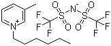 1-己基-3-甲基吡啶鎓双(三氟甲磺酰基)亚胺盐分子结构 (CAS 547718-92-3)