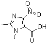 1,2-Dimethyl-4-nitro-1H-imidazole-5-carboxylic acid molecular structure (CAS 54828-06-7)