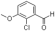 structure of CAS# 54881-49-1, 2-Chloro-3-methoxybenzaldehyde;2-Chloro-m-anisaldehyde