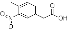 4-Methyl-3-nitrobenzeneacetic acid molecular structure (CAS 54941-44-5)