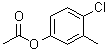 4-氯-3-甲基苯基乙酸酯分子结构 (CAS 54963-43-8)